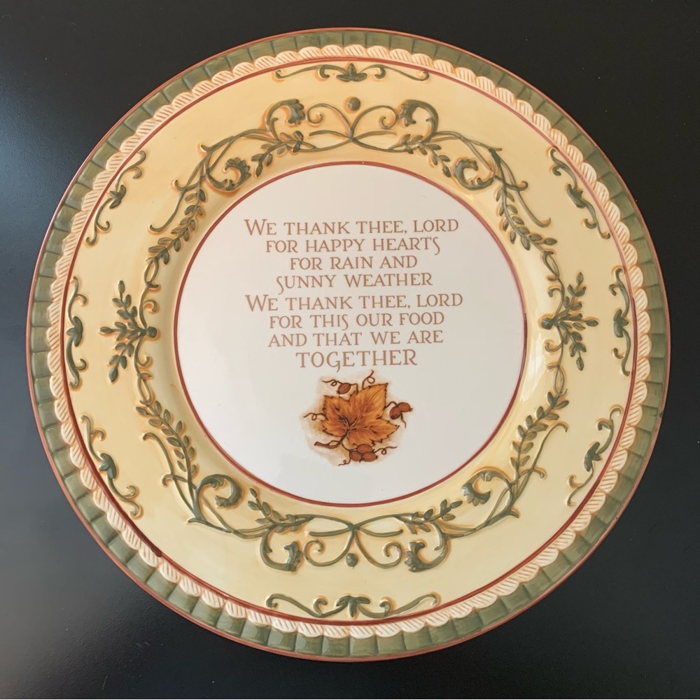 Amscan We thank the Lord thanksgiving plate
